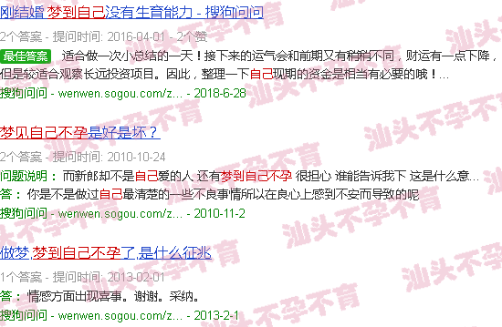 汕头梦见自己不孕不育